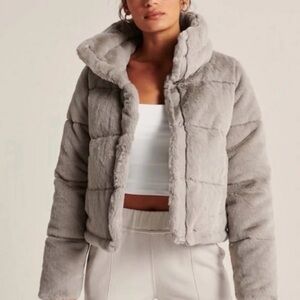 Abercrombie faux fur jacket